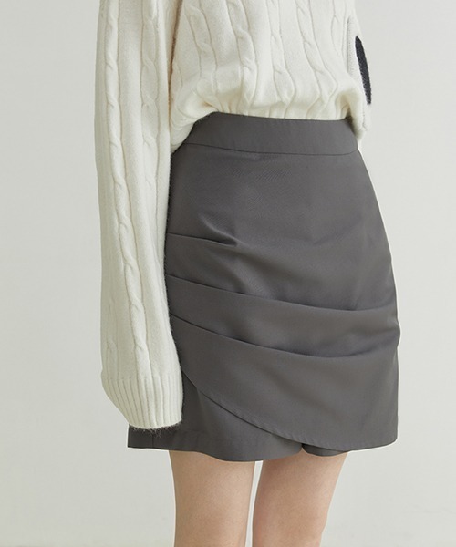 Fano Studios（ファノ ストゥディオズ）の「【Fano Studios】Wrap culottes FQ21B007（その他パンツ・レディース・グレー・M/S/L）」の7枚目の写真