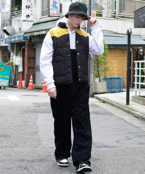 ８(eight)（エイト）の「ウエスタン切替ベスト（ダウンベスト・メンズ・ブラック/ベージュ/ネイビー/グレー/ワインレッド・MEDIUM/LARGE/X-LARGE）」の16枚目の写真