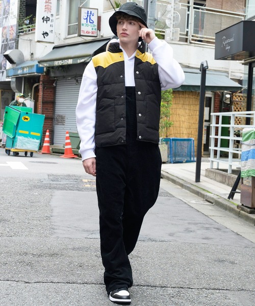 ８(eight)（エイト）の「ウエスタン切替ベスト（ダウンベスト・メンズ・ブラック/ベージュ/ネイビー/グレー/ワインレッド・MEDIUM/LARGE/X-LARGE）」の17枚目の写真