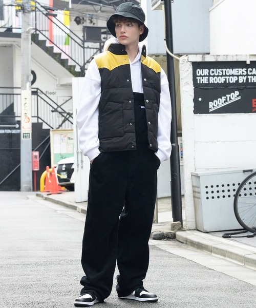 ８(eight)（エイト）の「ウエスタン切替ベスト（ダウンベスト・メンズ・ブラック/ベージュ/ネイビー/グレー/ワインレッド・MEDIUM/LARGE/X-LARGE）」の18枚目の写真