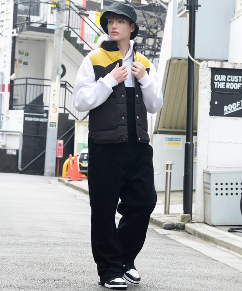 ８(eight)（エイト）の「ウエスタン切替ベスト（ダウンベスト・メンズ・ブラック/ベージュ/ネイビー/グレー/ワインレッド・MEDIUM/LARGE/X-LARGE）」の22枚目の写真