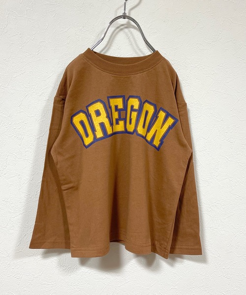 Life Support Products（ライフサポートプロダクツ）の「ヴィンテージプリントロンT（80～150cm）（Tシャツ/カットソー・キッズ・レッド/オフホワイト/キャメル/ライトピンク/チャコール・90/100/110/120/80/130/95/140/150）」の3枚目の写真