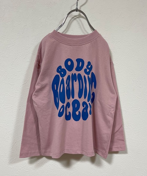 Life Support Products（ライフサポートプロダクツ）の「ヴィンテージプリントロンT（80～150cm）（Tシャツ/カットソー・キッズ・レッド/オフホワイト/キャメル/ライトピンク/チャコール・90/100/110/120/80/130/95/140/150）」の4枚目の写真