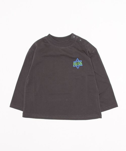 Life Support Products（ライフサポートプロダクツ）の「ヴィンテージプリントロンT（80～150cm）（Tシャツ/カットソー・キッズ・レッド/オフホワイト/キャメル/ライトピンク/チャコール・90/100/110/120/80/130/95/140/150）」の7枚目の写真