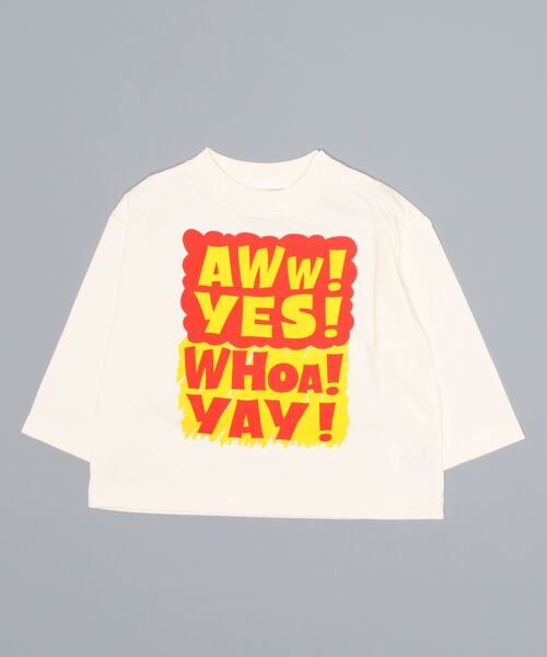 Life Support Products（ライフサポートプロダクツ）の「ヴィンテージプリントロンT（80～150cm）（Tシャツ/カットソー・キッズ・レッド/オフホワイト/キャメル/ライトピンク/チャコール・90/100/110/120/80/130/95/140/150）」の15枚目の写真