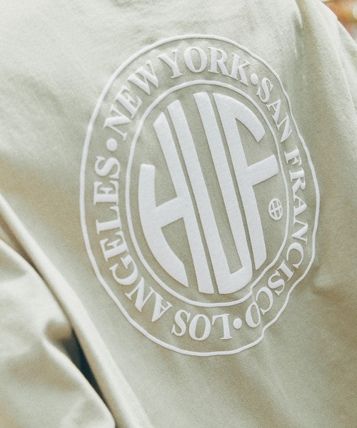 HUF(ハフ)の「REGIONAL L/S TEE / HUF ロングスリーブTシャツ(Tシャツ/カットソー・メンズ・ブラック/ホワイト/ブルー系その他/ベージュ/ホワイト系その他/ホワイト×ブラック・LARGE/X-LARGE/XX-LARGE/MEDIUM/SMALL)」の10枚目の写真