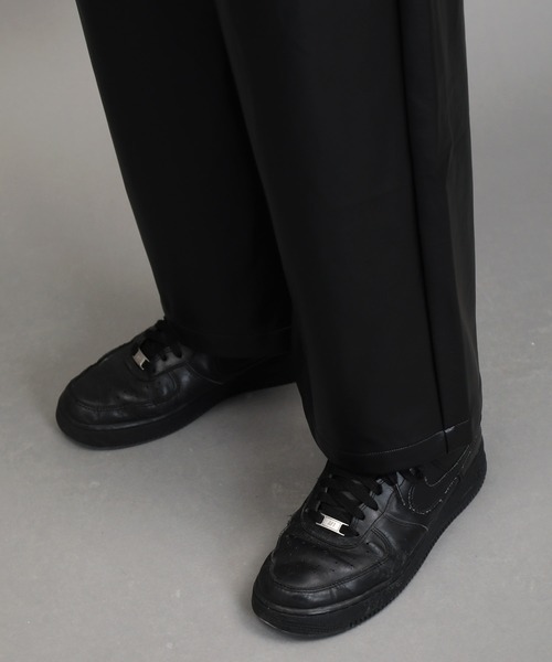 Air Tokyo（エアートウキョー）の「ビーガンレザー ルーズ ワイドパンツ（その他パンツ・メンズ・ブラック・MEDIUM/LARGE）」の7枚目の写真