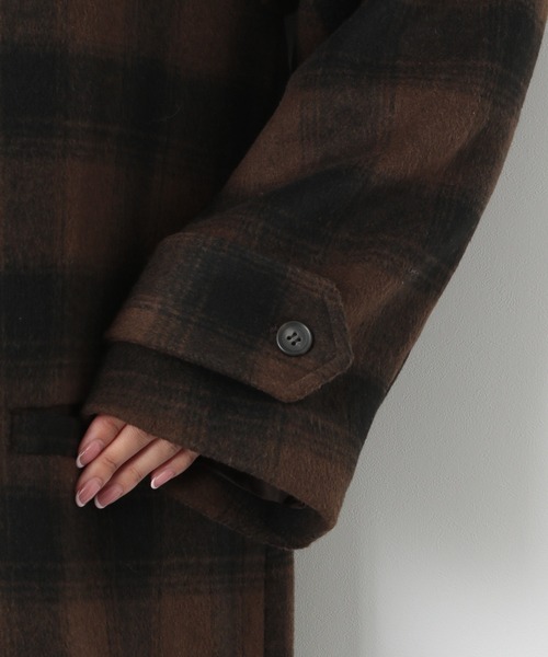 Heather（ヘザー）の「アソートチェック柄チェスターコート　215262（チェスターコート・レディース・ブラック系/ブラウン系/グリーン系・FREE）」の20枚目の写真