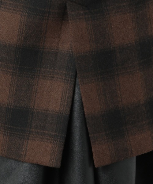 Heather（ヘザー）の「アソートチェック柄チェスターコート　215262（チェスターコート・レディース・ブラック系/ブラウン系/グリーン系・FREE）」の10枚目の写真