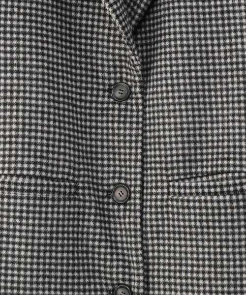 Heather（ヘザー）の「アソートチェック柄チェスターコート　215262（チェスターコート・レディース・ブラック系/ブラウン系/グリーン系・FREE）」の8枚目の写真