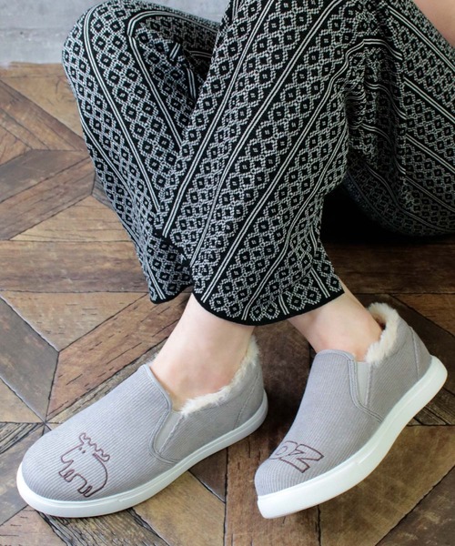 セール Moz モズ ロゴ型押しコーデュロイスリッポン スリッポン Moz モズ のファッション通販 Zozotown