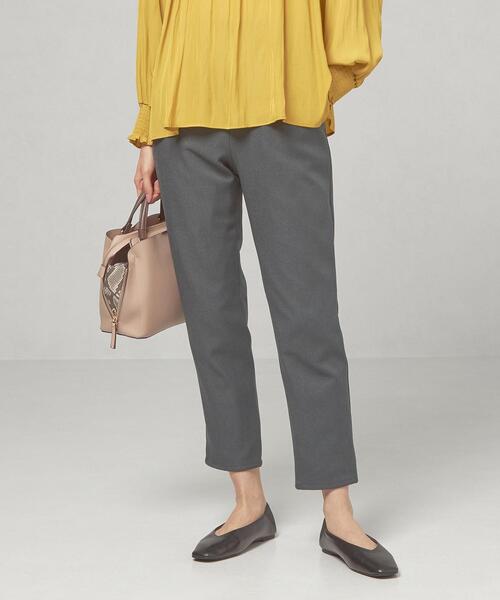 closet story（クローゼットストーリー）の「＜closet story（クローゼットストーリー）＞ミディツイル タックパンツ -ウォッシャブル-（その他パンツ・レディース・オフホワイト/ダークグレー/ピンク・S/M）」の3枚目の写真