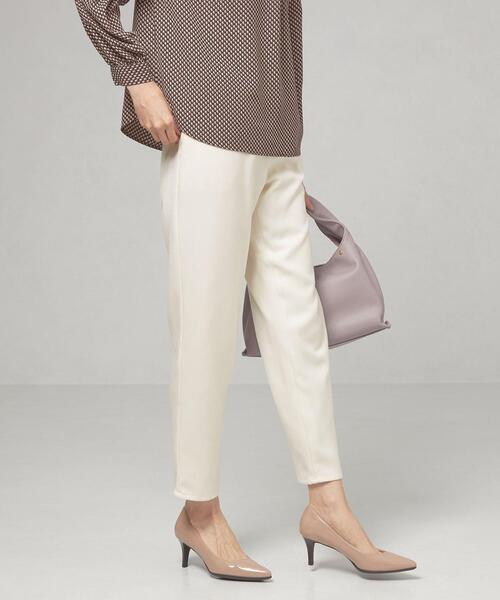 closet story（クローゼットストーリー）の「＜closet story（クローゼットストーリー）＞ミディツイル タックパンツ -ウォッシャブル-（その他パンツ・レディース・オフホワイト/ダークグレー/ピンク・S/M）」の14枚目の写真