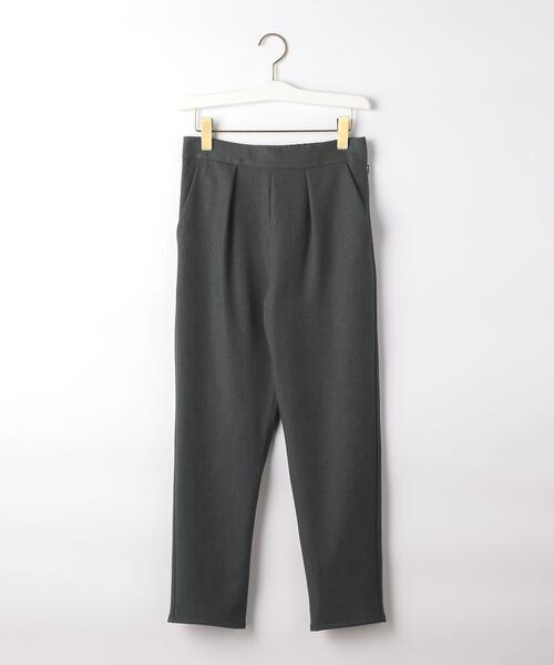 closet story（クローゼットストーリー）の「＜closet story（クローゼットストーリー）＞ミディツイル タックパンツ -ウォッシャブル-（その他パンツ・レディース・オフホワイト/ダークグレー/ピンク・S/M）」の10枚目の写真