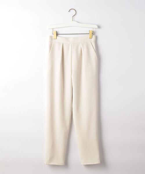 closet story（クローゼットストーリー）の「＜closet story（クローゼットストーリー）＞ミディツイル タックパンツ -ウォッシャブル-（その他パンツ・レディース・オフホワイト/ダークグレー/ピンク・S/M）」の15枚目の写真