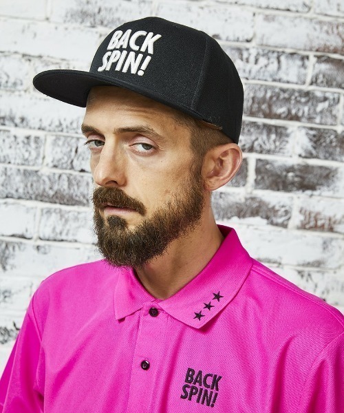 RAWLIFE（ロウライフ）の「BACK SPIN!GOLF/バックスピンゴルフ/FLAT BRIM CAP（キャップ・メンズ・ブラック・FREE）」の3枚目の写真