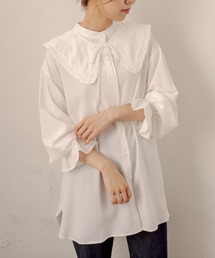 OLIVE des OLIVE | フリル衿取り外しチュニックシャツ(シャツ/ブラウス)