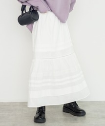 w closet | タック&レースティアードスカート(スカート)