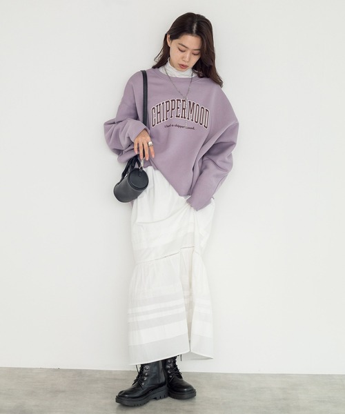 w closet（ダブルクローゼット）の「タック&レースティアードスカート（スカート・レディース・オフホワイト/ブラック・FREE）」の21枚目の写真