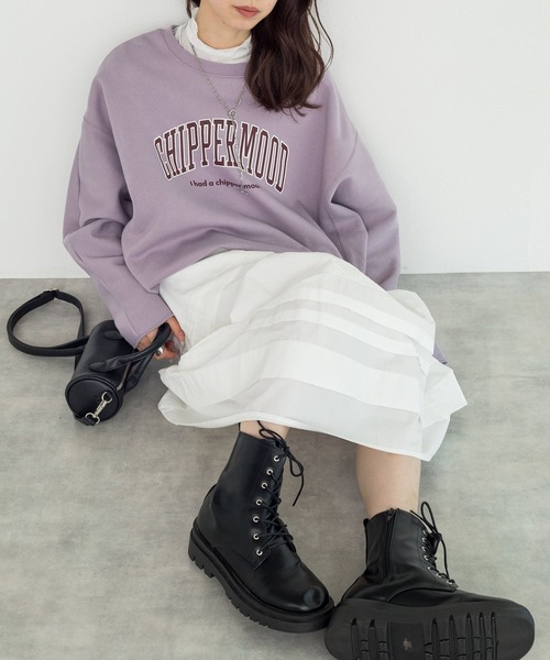 w closet（ダブルクローゼット）の「タック&レースティアードスカート（スカート・レディース・オフホワイト/ブラック・FREE）」の8枚目の写真