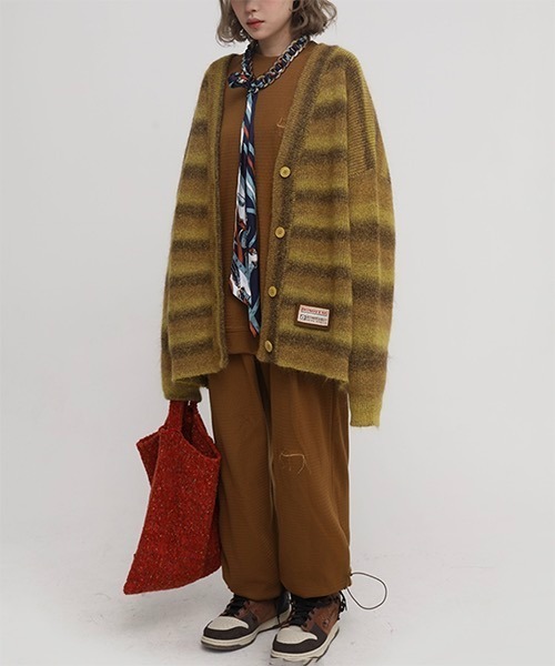 MASONPRINCE(メイソンプリンス)の「ロゴステッチ ニットトートバック BB13843【DO NOT TAG】(ショルダーバッグ・レディース・グリーン/レッド/ピンク・FREE)」の13枚目の写真