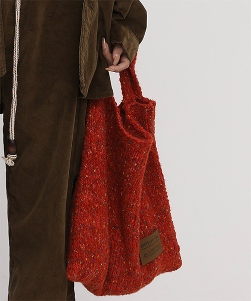 MASONPRINCE(メイソンプリンス)の「ロゴステッチ ニットトートバック BB13843【DO NOT TAG】(ショルダーバッグ・レディース・グリーン/レッド/ピンク・FREE)」の14枚目の写真