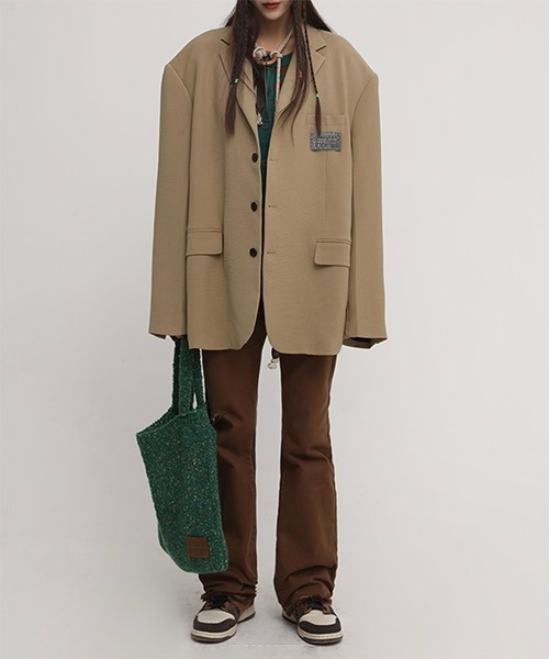 MASONPRINCE(メイソンプリンス)の「ロゴステッチ ニットトートバック BB13843【DO NOT TAG】(ショルダーバッグ・レディース・グリーン/レッド/ピンク・FREE)」の17枚目の写真