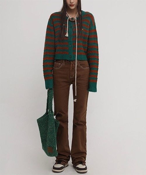 MASONPRINCE(メイソンプリンス)の「ロゴステッチ ニットトートバック BB13843【DO NOT TAG】(ショルダーバッグ・レディース・グリーン/レッド/ピンク・FREE)」の18枚目の写真