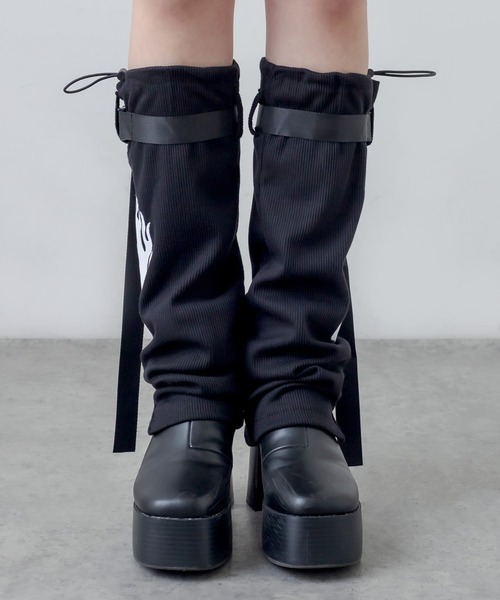 RASVOA（ラスボア）の「ファイヤーベルトレッグウォーマー（レッグウォーマー・レディース・ブラック・FREE）」の7枚目の写真