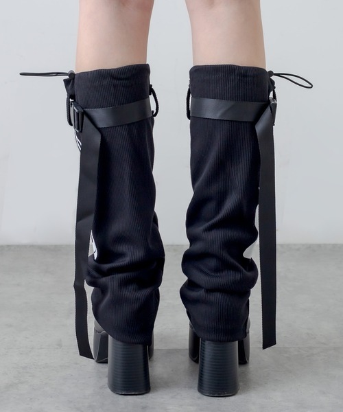 RASVOA（ラスボア）の「ファイヤーベルトレッグウォーマー（レッグウォーマー・レディース・ブラック・FREE）」の6枚目の写真