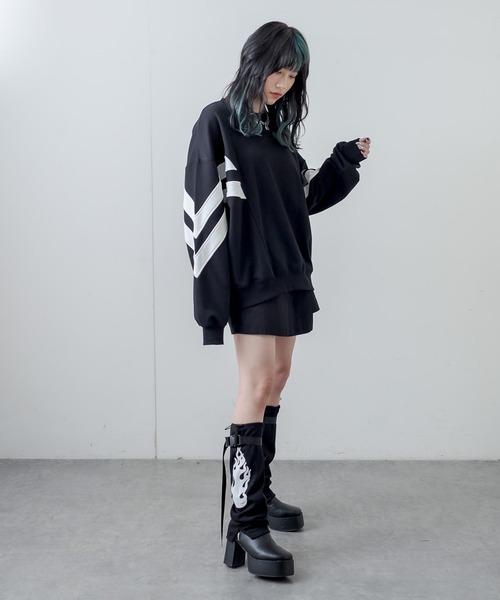 RASVOA（ラスボア）の「ファイヤーベルトレッグウォーマー（レッグウォーマー・レディース・ブラック・FREE）」の11枚目の写真