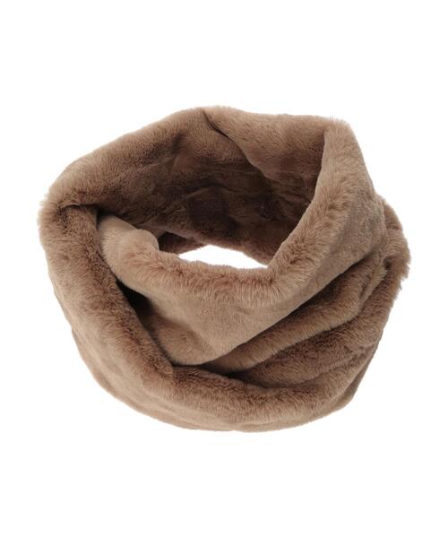 Green　Parks（グリーンパークス）の「・ボリュームツイストスヌード＊（ネックウォーマー/スヌード・レディース・ブラック/グレー/モカ/ライトベージュ・FREE）」の13枚目の写真