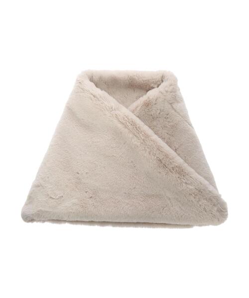 Green　Parks（グリーンパークス）の「・ボリュームツイストスヌード＊（ネックウォーマー/スヌード・レディース・ブラック/グレー/モカ/ライトベージュ・FREE）」の8枚目の写真