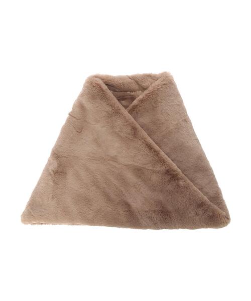 Green　Parks（グリーンパークス）の「・ボリュームツイストスヌード＊（ネックウォーマー/スヌード・レディース・ブラック/グレー/モカ/ライトベージュ・FREE）」の3枚目の写真