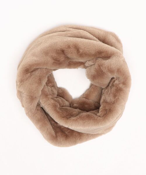 Green　Parks（グリーンパークス）の「・ボリュームツイストスヌード＊（ネックウォーマー/スヌード・レディース・ブラック/グレー/モカ/ライトベージュ・FREE）」の9枚目の写真