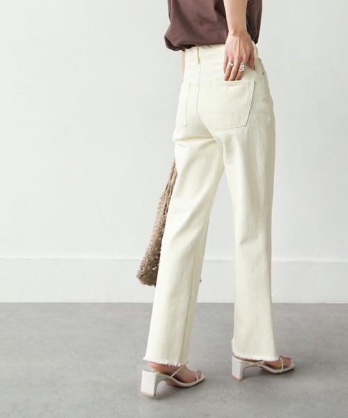 Chillfar（チルファー）の「フリンジフレアデニムパンツ（デニムパンツ・レディース・ブラック/サックスブルー/ブルー/アイボリー/ワンウォッシュ・SMALL/MEDIUM）」の20枚目の写真