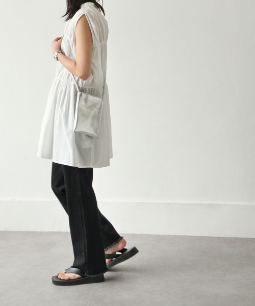 Chillfar（チルファー）の「フリンジフレアデニムパンツ（デニムパンツ・レディース・ブラック/サックスブルー/ブルー/アイボリー/ワンウォッシュ・SMALL/MEDIUM）」の18枚目の写真