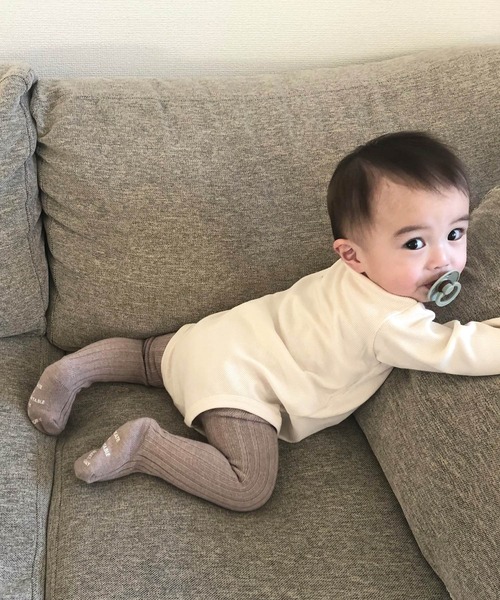 MAKE YOUR DAY(メイクユアデイ)の「ベビータイツ(その他ベビーウェア・キッズ・ライトグレー/ベージュ/オフホワイト/ピンク/グレイッシュブルー・70-80cm)」の14枚目の写真