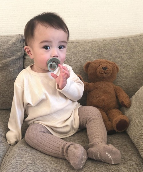 MAKE YOUR DAY(メイクユアデイ)の「ベビータイツ(その他ベビーウェア・キッズ・ライトグレー/ベージュ/オフホワイト/ピンク/グレイッシュブルー・70-80cm)」の13枚目の写真