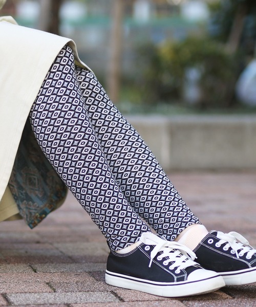 チチカカ（チチカカ）の「柄レギンス（レギンス/スパッツ・レディース・イエロー/グレー・FREE）」の7枚目の写真