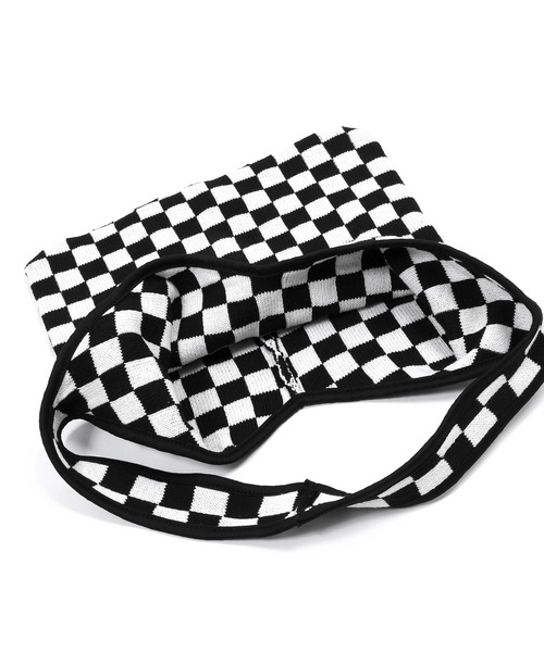 Figments（フィグメンツ）の「チェッカーニットショルダーバッグ（トートバッグ・レディース・ホワイト・FREE）」の6枚目の写真