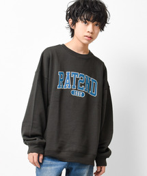 RAT EFFECT | 【裏起毛】アーチロゴ刺繍トレーナー(スウェット)