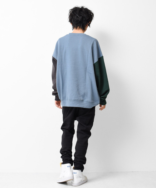 RAT EFFECT（ラットエフェクト）の「【裏起毛】アーチロゴ刺繍トレーナー（スウェット・キッズ・ダークグリーン/チャコールグレー/ブラック/ライトグレー/ライトブルー・120/130/140/150/160/170）」の12枚目の写真