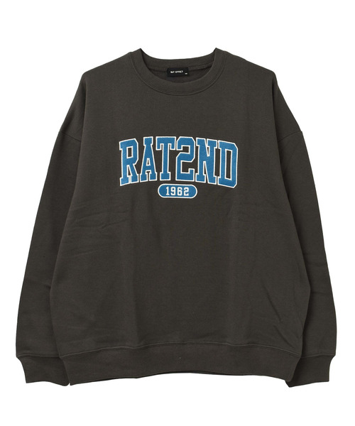 RAT EFFECT（ラットエフェクト）の「【裏起毛】アーチロゴ刺繍トレーナー（スウェット・キッズ・ダークグリーン/チャコールグレー/ブラック/ライトグレー/ライトブルー・120/130/140/150/160/170）」の14枚目の写真