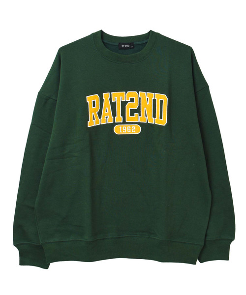 RAT EFFECT（ラットエフェクト）の「【裏起毛】アーチロゴ刺繍トレーナー（スウェット・キッズ・ダークグリーン/チャコールグレー/ブラック/ライトグレー/ライトブルー・120/130/140/150/160/170）」の16枚目の写真