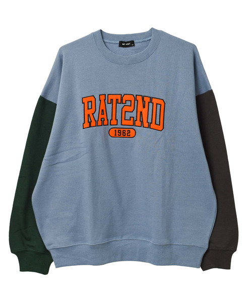 RAT EFFECT（ラットエフェクト）の「【裏起毛】アーチロゴ刺繍トレーナー（スウェット・キッズ・ダークグリーン/チャコールグレー/ブラック/ライトグレー/ライトブルー・120/130/140/150/160/170）」の17枚目の写真