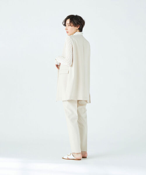 NOLLEY’S Sophi（ノーリーズソフィ）の「梳毛調合繊スリットジレ（ベスト・レディース・ブラック/ベージュ・38）」の17枚目の写真