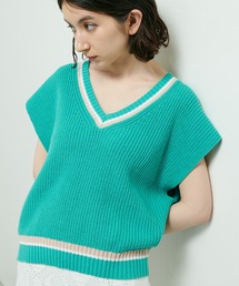 Lui's | ラインニットベスト(ベスト)