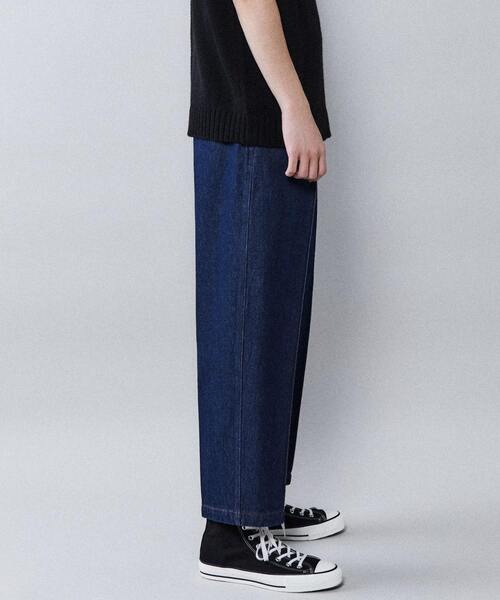 CONVERSE TOKYO（コンバーストウキョウ）の「デニムスラックスパンツ（デニムパンツ・メンズ・オフホワイト/インディゴブルー・LARGE/MEDIUM）」の3枚目の写真