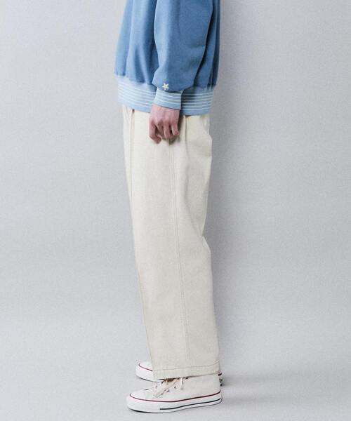 CONVERSE TOKYO（コンバーストウキョウ）の「デニムスラックスパンツ（デニムパンツ・メンズ・オフホワイト/インディゴブルー・LARGE/MEDIUM）」の7枚目の写真